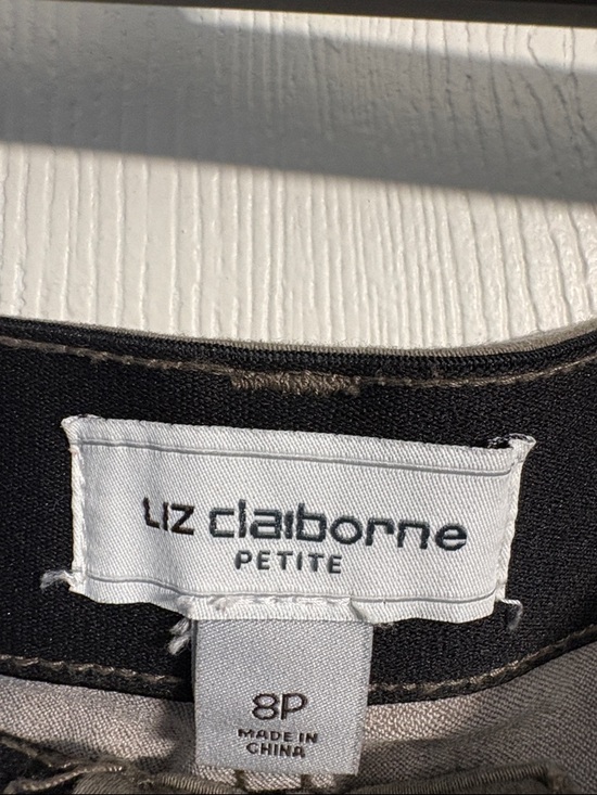 Liz Claiborne Brown Straight-Leg Pants - Picture 2 of 6